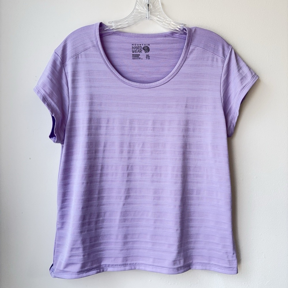 Mountain Hardware Performance Top XL Lavender Activewear Pilates Beach